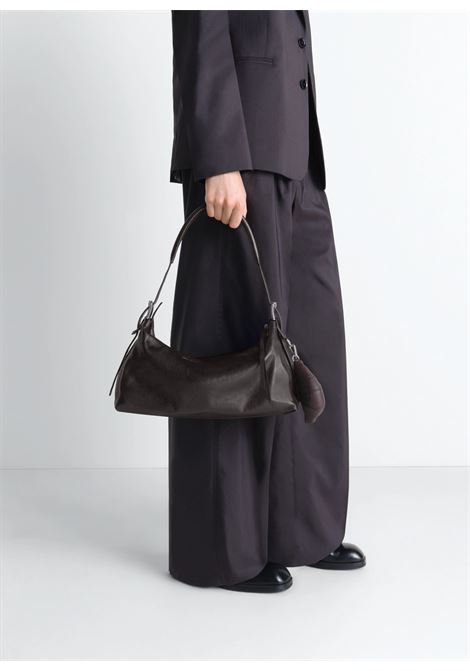 belted baguette bag woman dark chocolate LEMAIRE | BG0167 LL0108BR490